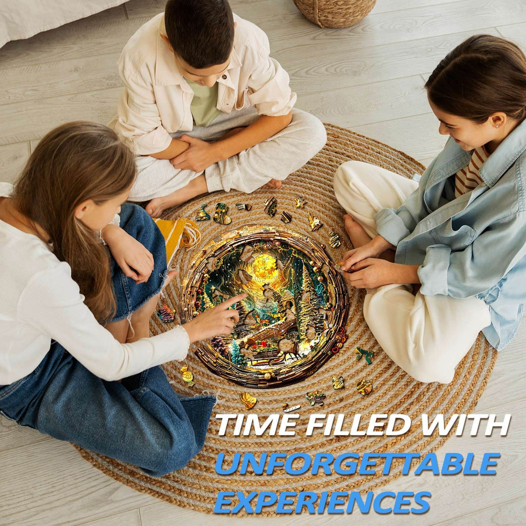 3D Christmas Eve-2 Wooden Jigsaw Puzzle
