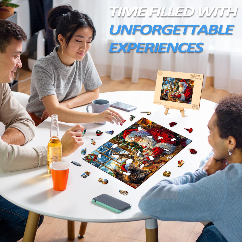 Warm Christmas-2 Wooden Jigsaw Puzzle