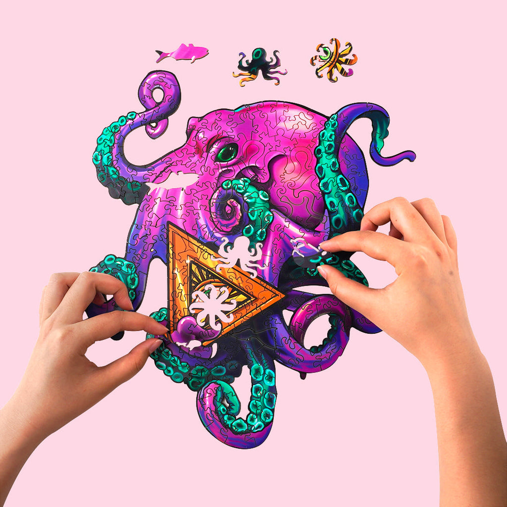 Octopus Xiaohachi Wooden Jigsaw Puzzle