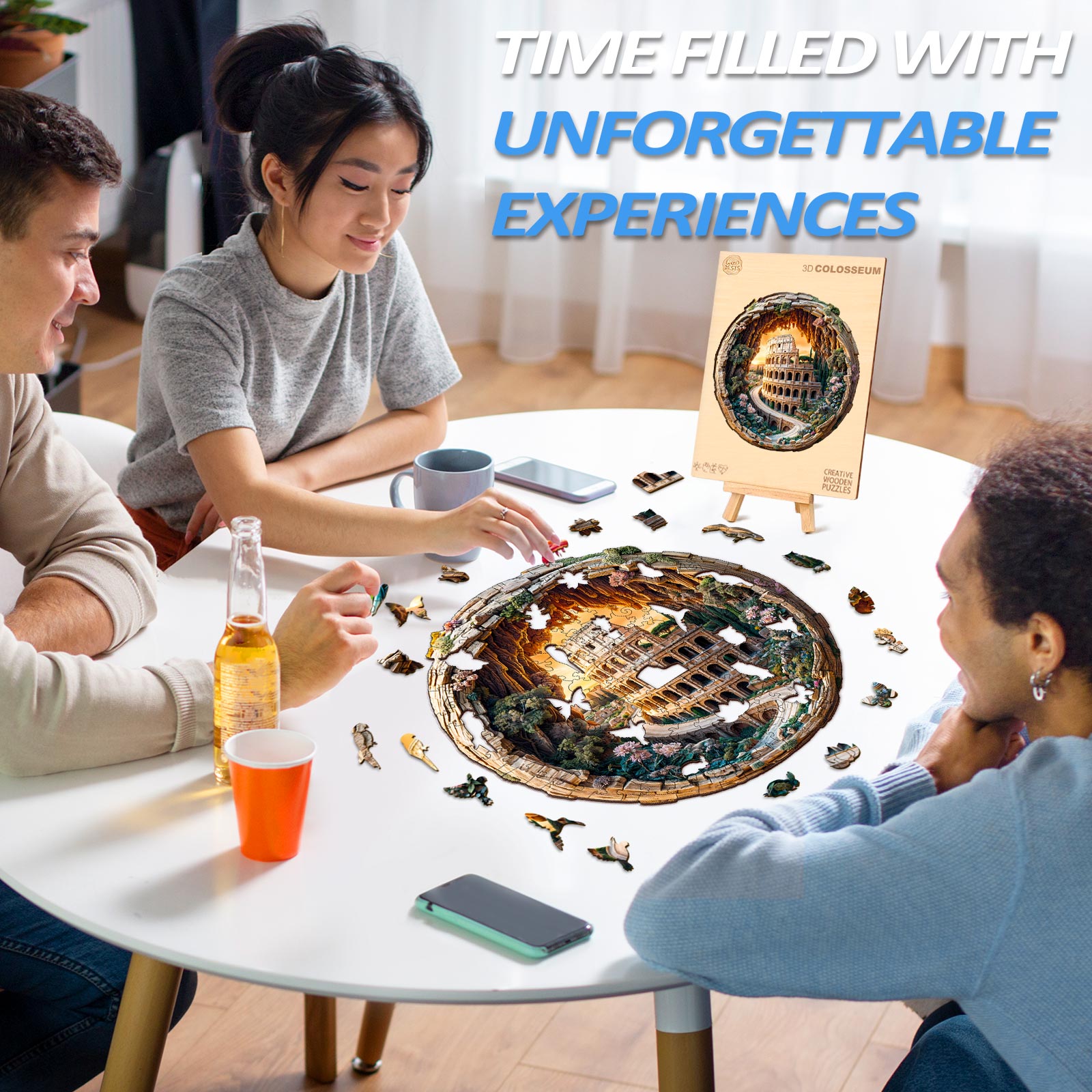 3D Colosseum Wooden Jigsaw Puzzle