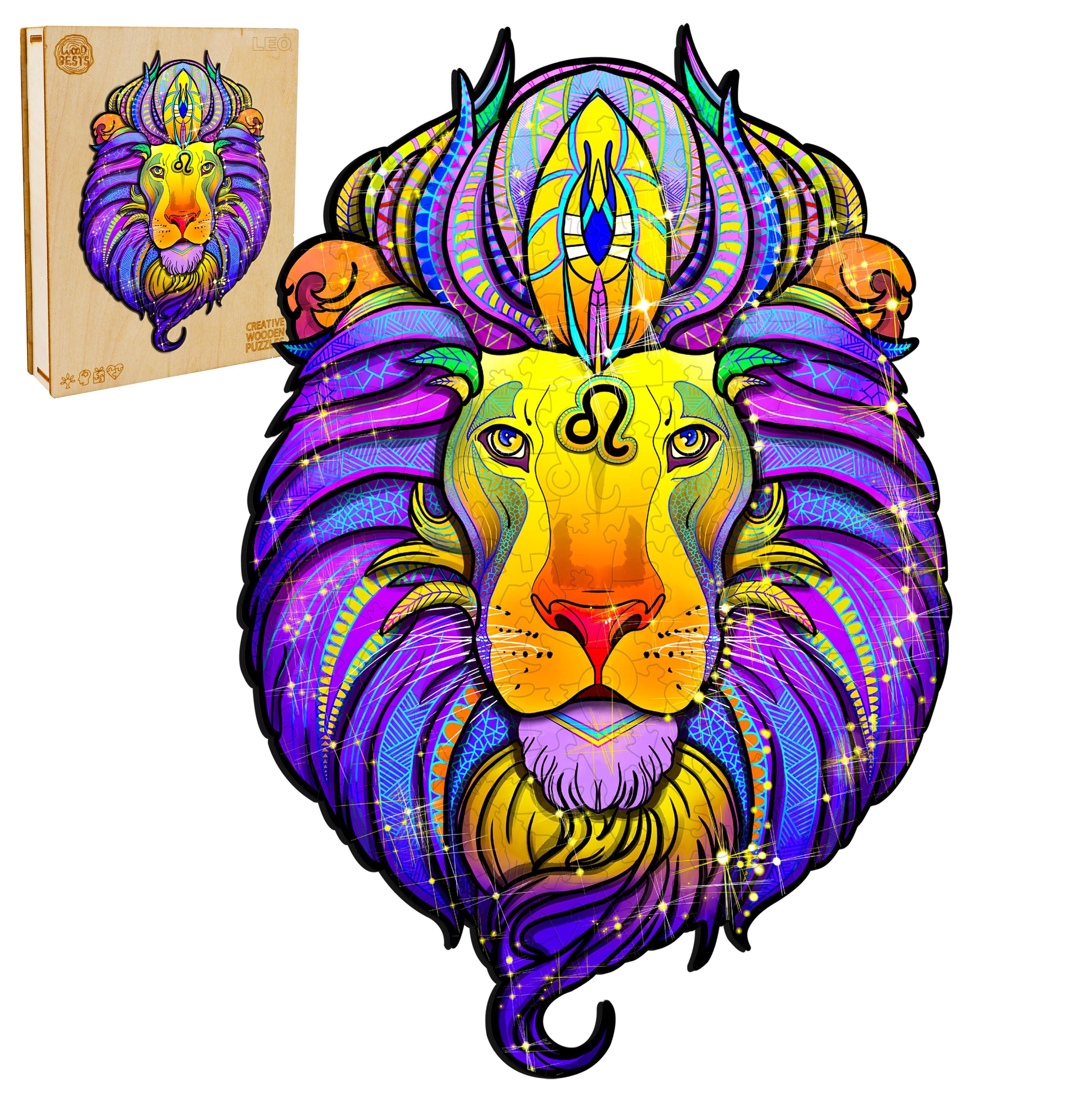 Constellation Leo Wooden Jigsaw Puzzle