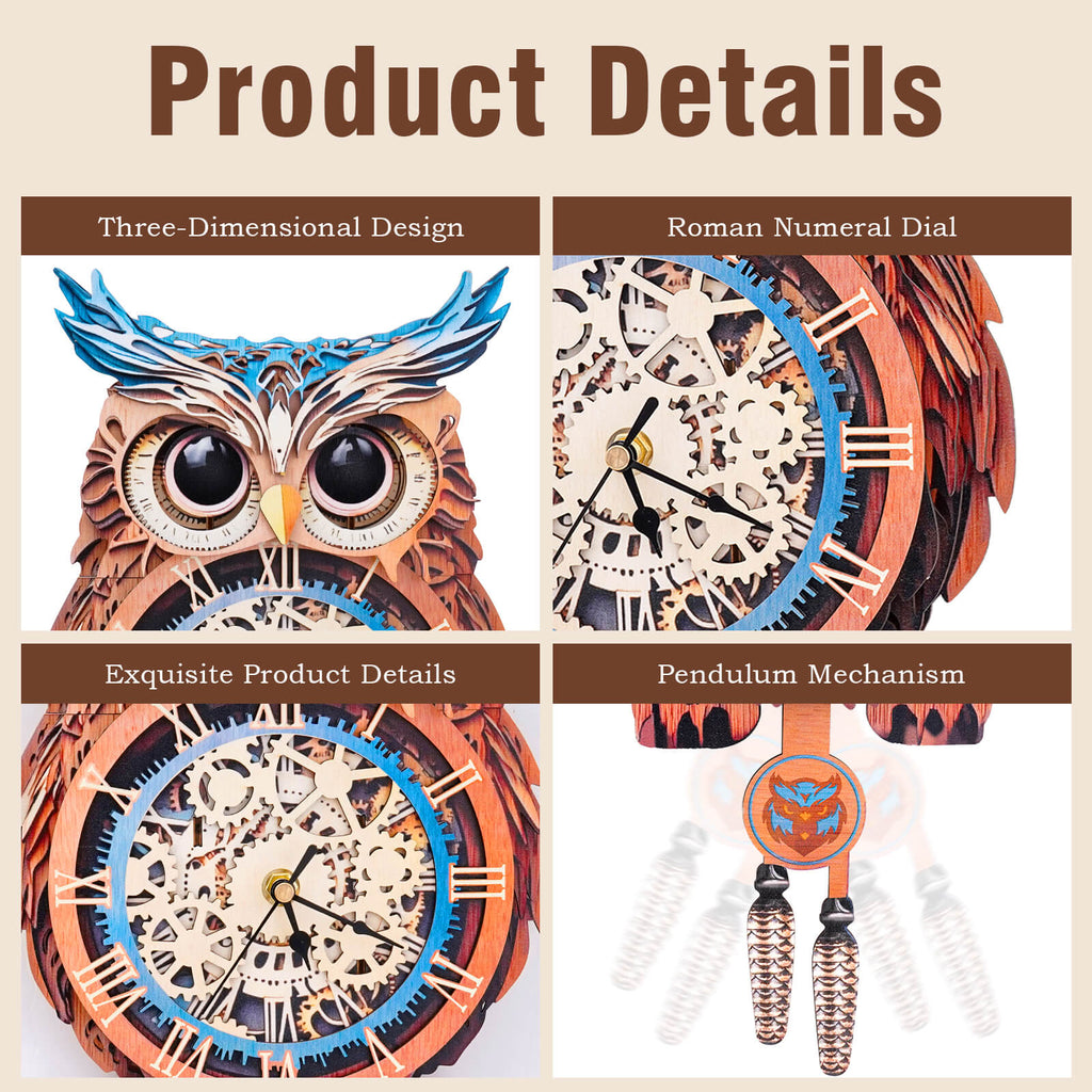 Random Different Styles of Wooden Clock