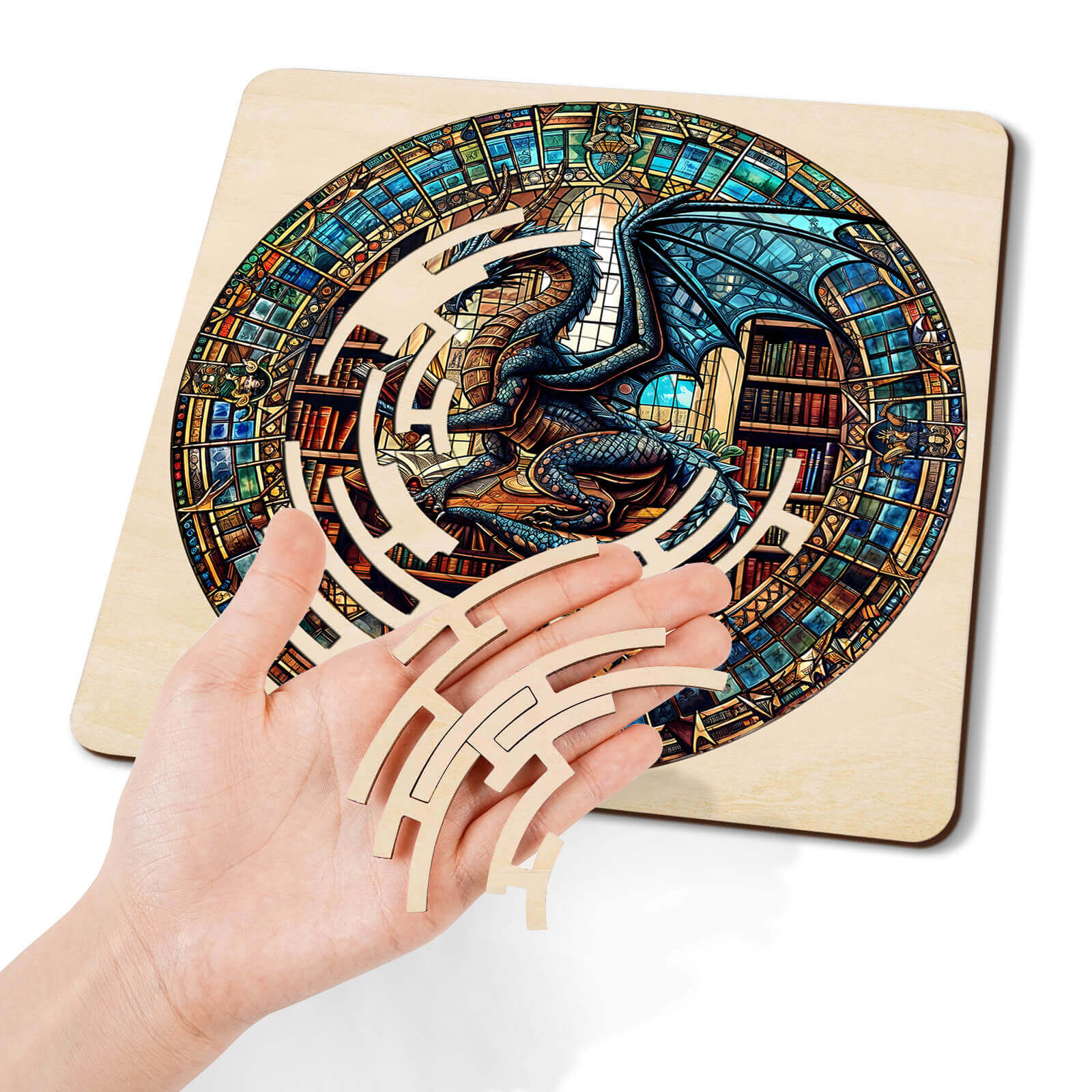 Maze Puzzles—Library Dragon