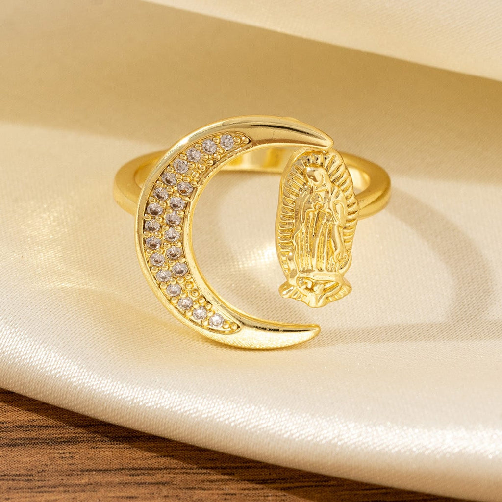 SILVER FAITH TRINITY RING - (ADJUSTABLE)