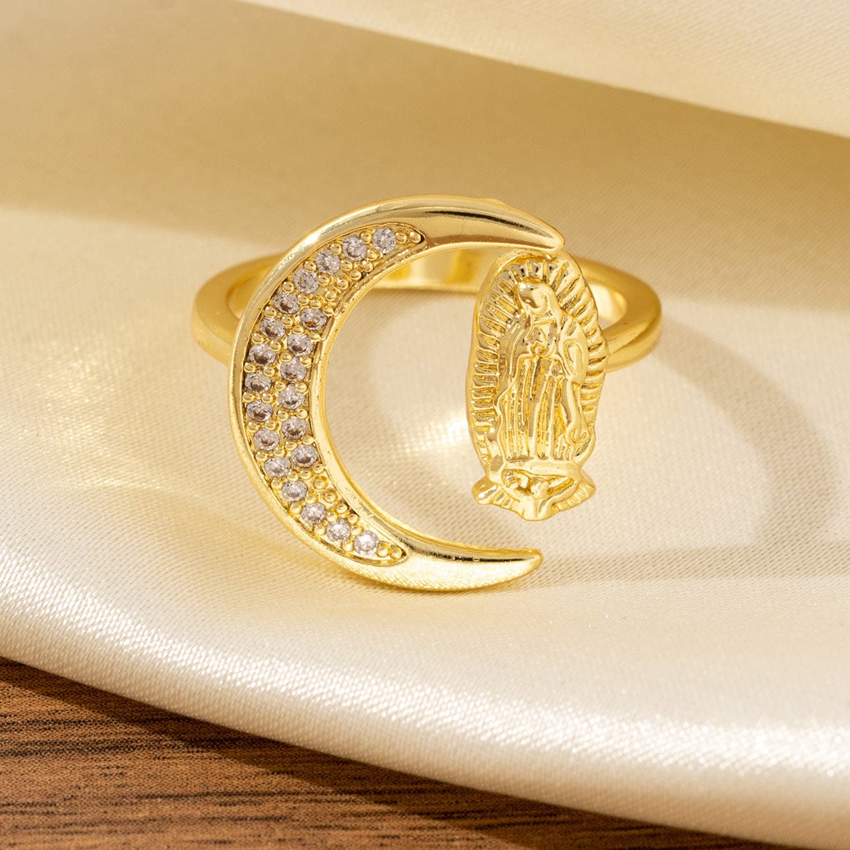 SILVER FAITH TRINITY RING - (ADJUSTABLE)