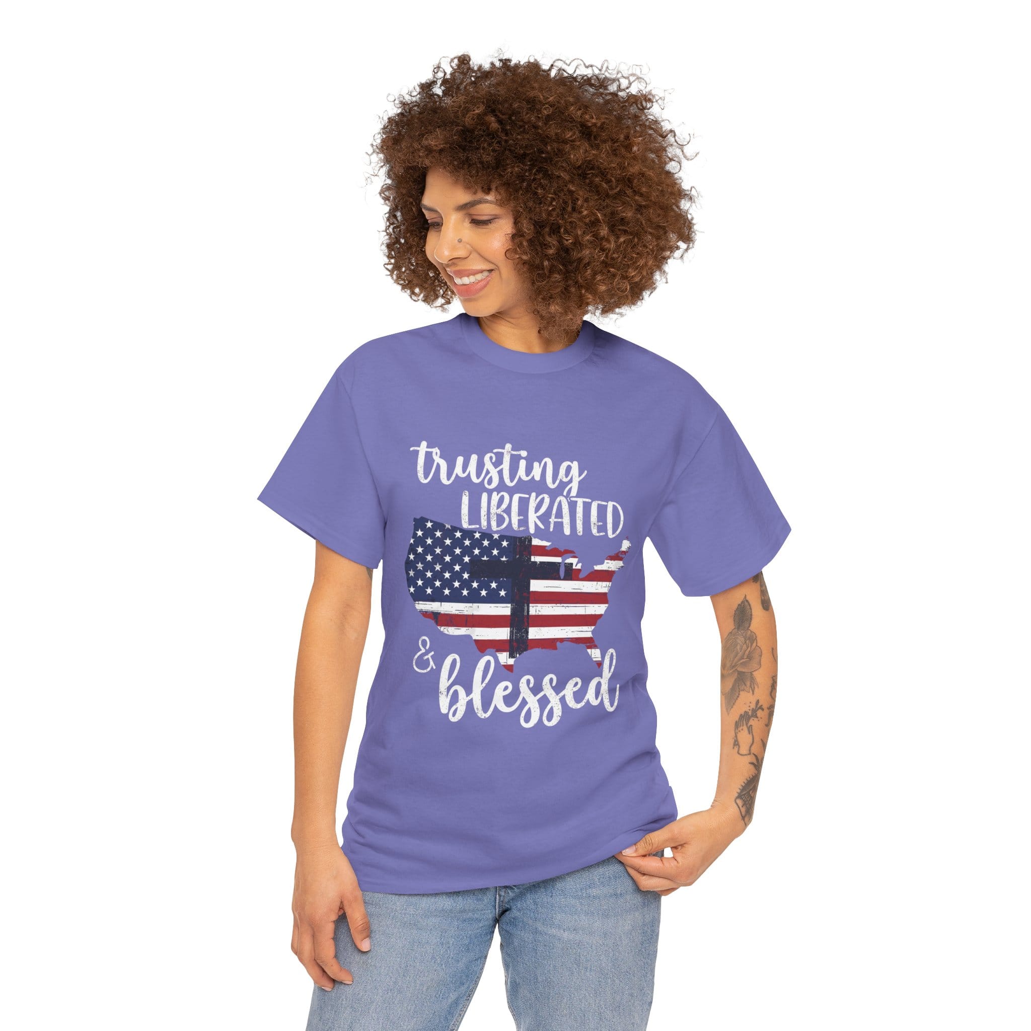 LIBERATED AND BLESSED TEE