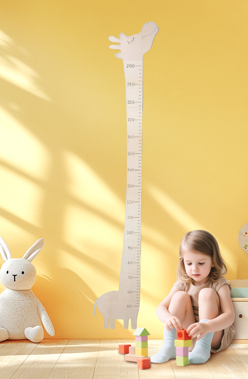 Personalized Wooden Giraffe Growth Chart Ruler