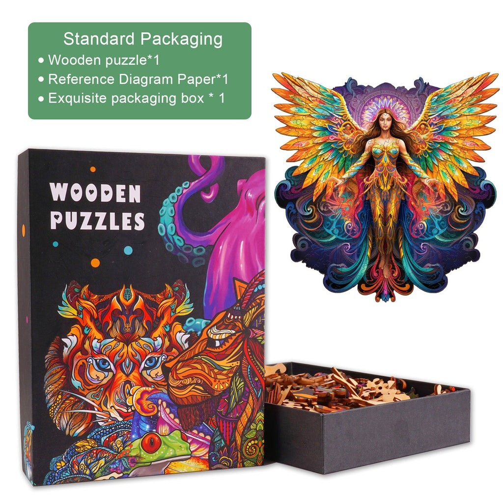 Girl with Wings Wooden Jigsaw Puzzle