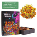 God's sunflower Wooden Jigsaw Puzzle