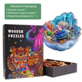 3D Giant Shell Dreams Wooden Jigsaw Puzzle in a beautifully designed box with intricate shell details.