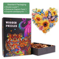 Sunflowers And Butterflies Wooden Jigsaw Puzzle