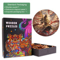 Erlangshen-2 wooden jigsaw puzzle in exquisite packaging with reference diagram paper for enhanced puzzle solving experience.