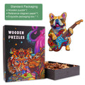 Rock Dog Wooden Jigsaw Puzzle box featuring colorful design and puzzle pieces for enhanced focus and fun.