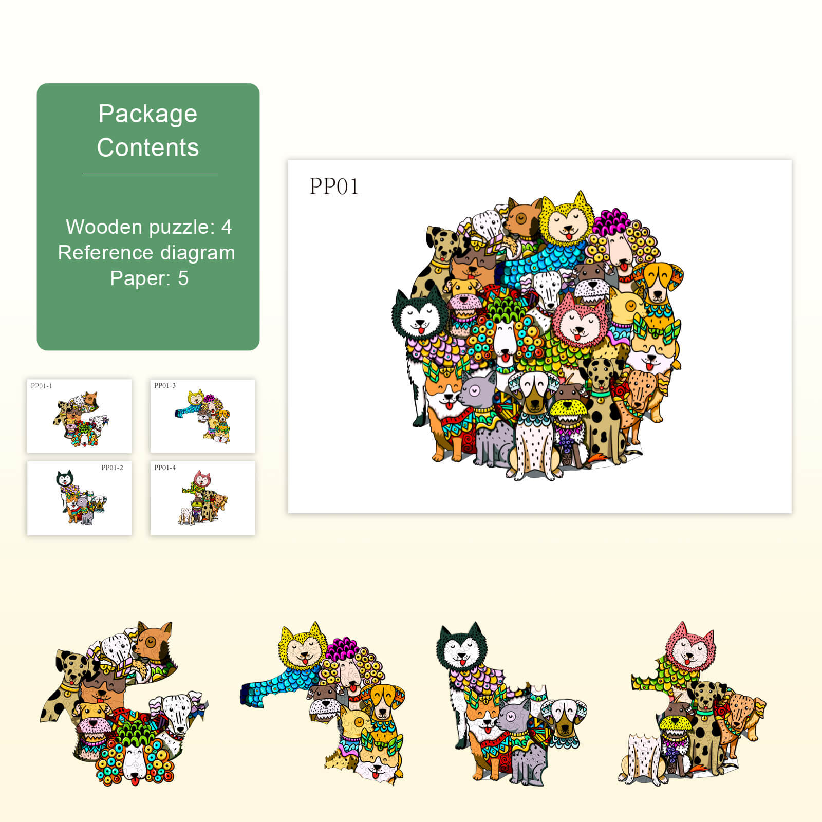 Party Puzzle-Rich Dog