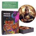 Wu Kong-2 wooden jigsaw puzzle with colorful packaging and pieces for brain-boosting fun.