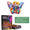 Beautiful Faith wooden jigsaw puzzle featuring a butterfly and floral design, perfect for enhancing focus and mental skills.