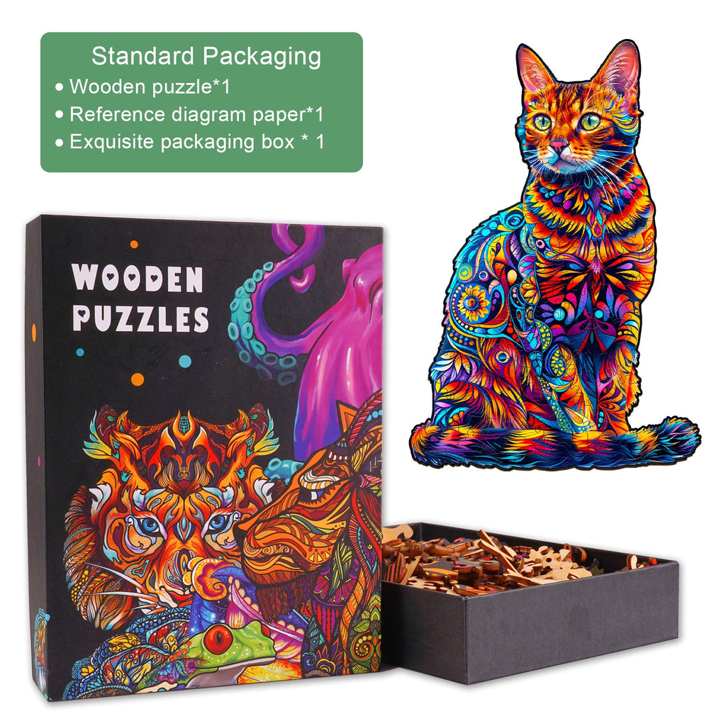 Bengal Cat-1 Wooden Jigsaw Puzzle