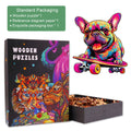 Skate Frenchie Wooden Jigsaw Puzzle