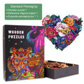 Colorful Flower Butterfly-2 wooden jigsaw puzzle in a box, perfect for mind games and focus enhancement.