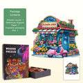 Floral Lane  Wooden Jigsaw Puzzle