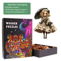 Victorian Doll-1 wooden jigsaw puzzle with colorful packaging, includes reference diagram and exquisite box.
