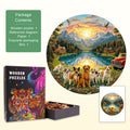 Puppy Scenic World Wooden Jigsaw Puzzle