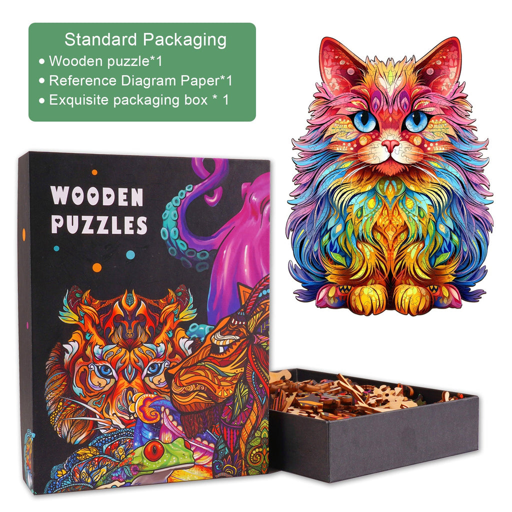 Persian Cat-3 Wooden Jigsaw Puzzle