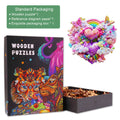 Rainbow Cloud Wooden Jigsaw Puzzle in a beautifully designed box, perfect for enhancing focus and mental skills.