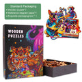 Colorful Dog Band Wooden Jigsaw Puzzle featuring dogs playing instruments, perfect for puzzle lovers and mental challenges.