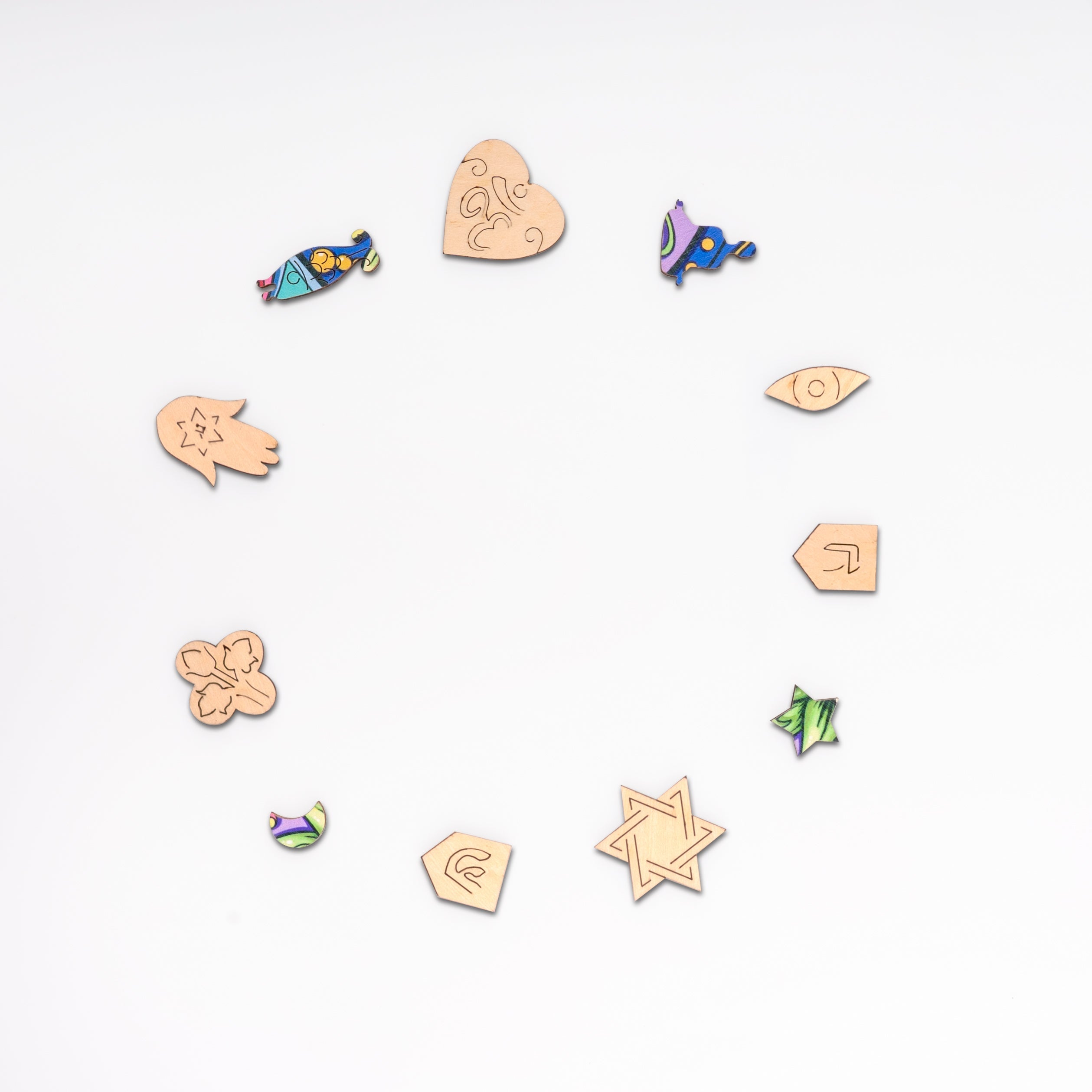 Hand Of Fatima Wooden Jigsaw Puzzle