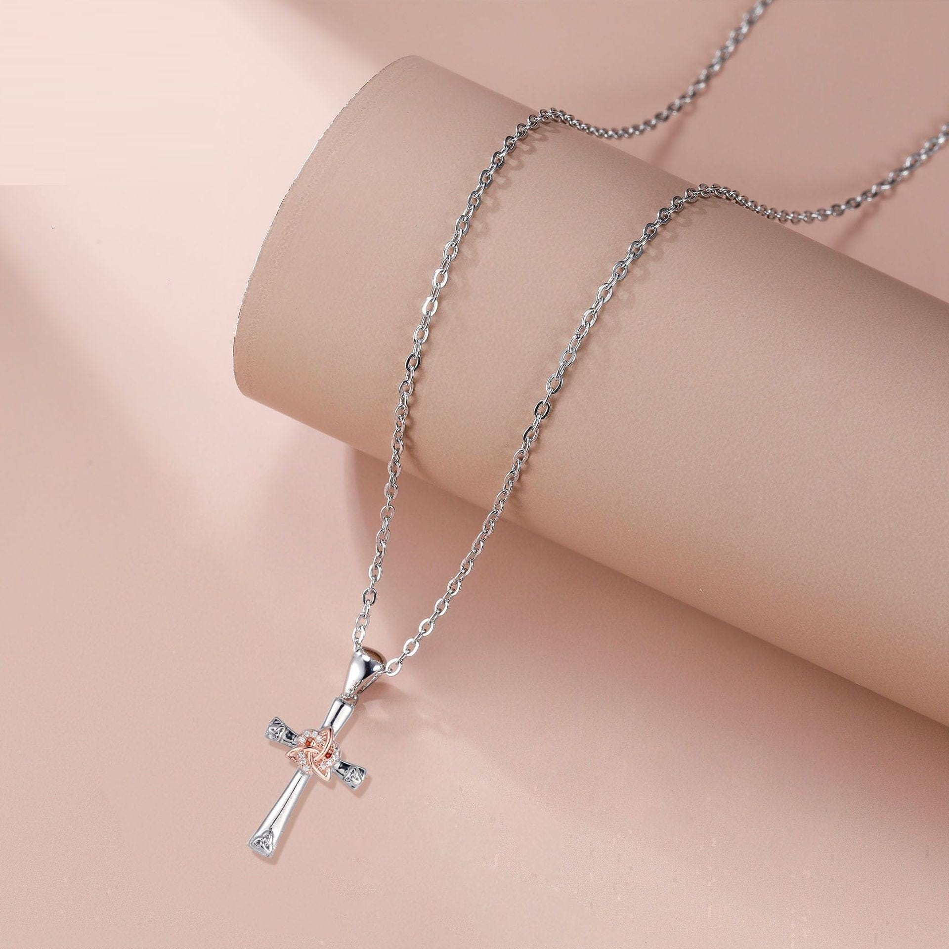 INFINITY FAITH CROSS NECKLACE