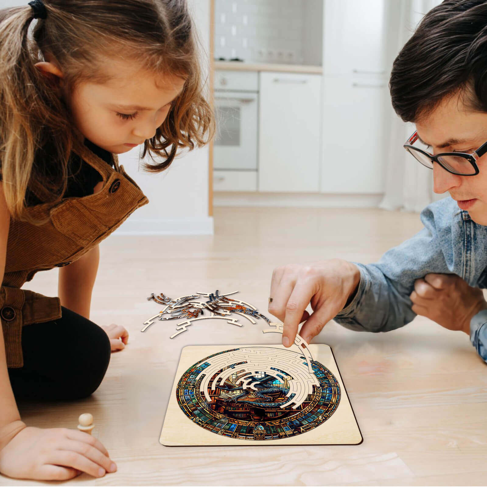 Maze Puzzles—Library Dragon