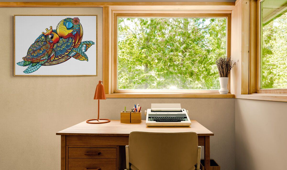 Turtle Family Wooden Jigsaw Puzzle