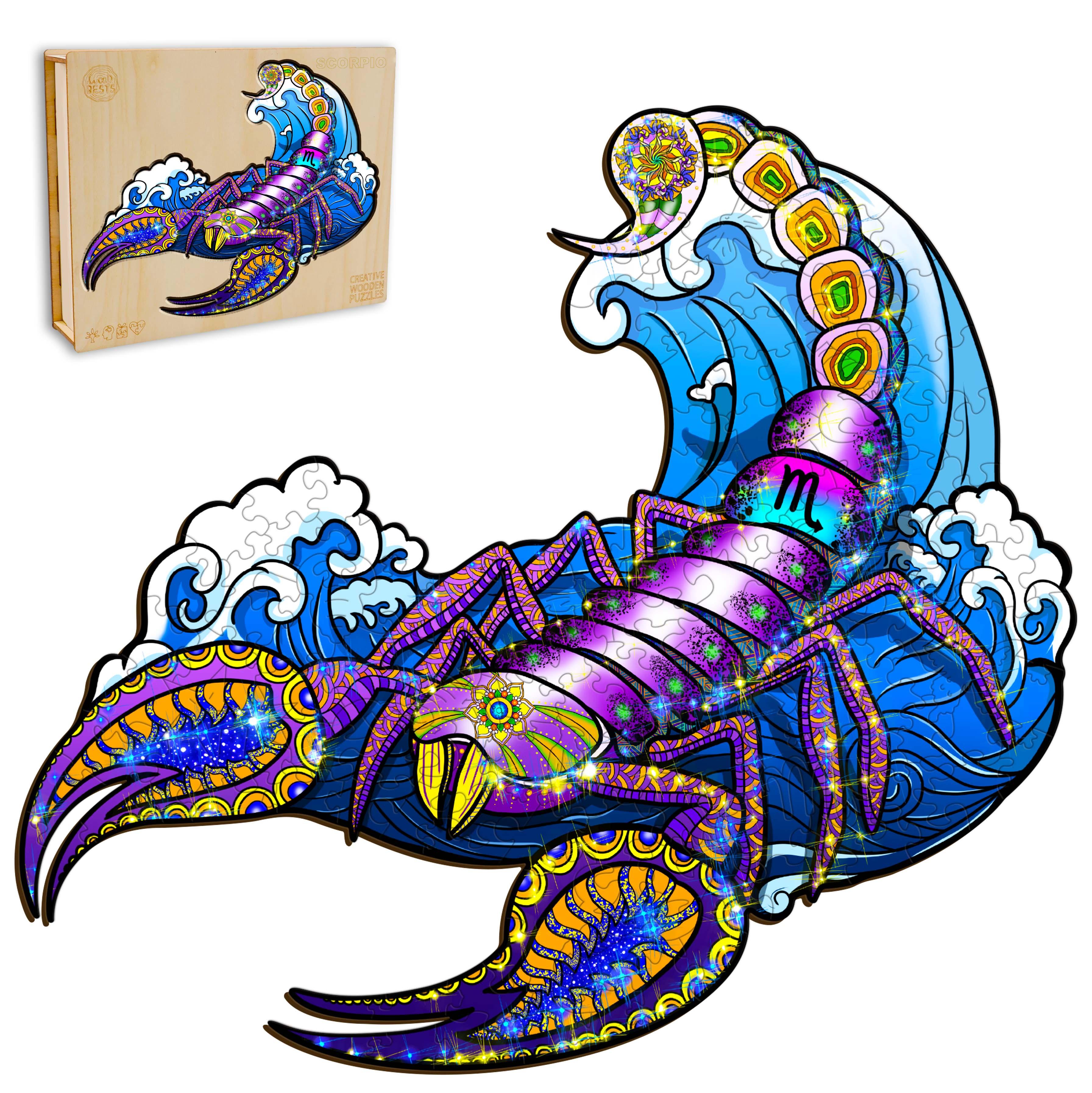 Constellation Scorpio Wooden Jigsaw Puzzle