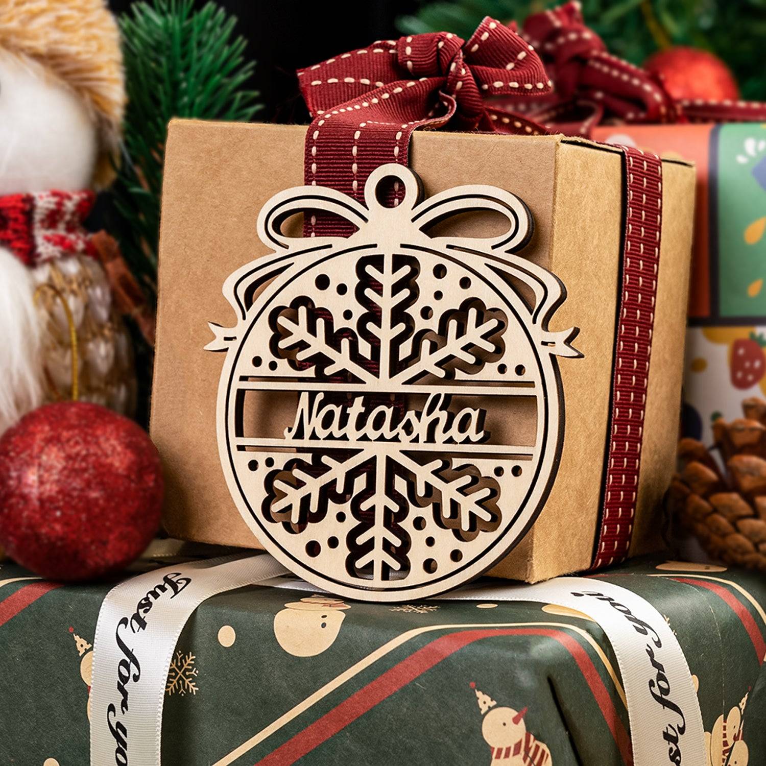 Personalized Dog/Cat Paw Angel Wings Ornament -Cat Paw