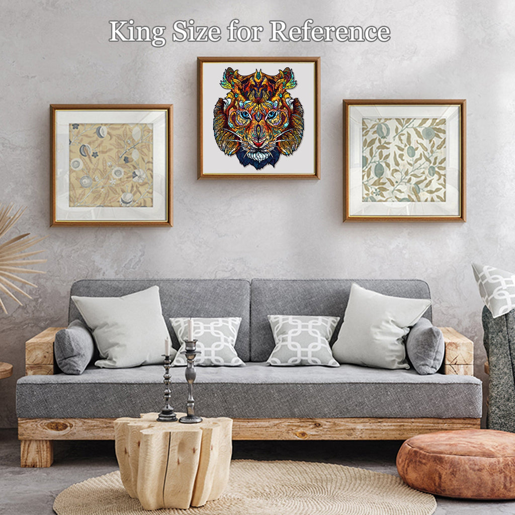 Invincible Tiger Wooden Jigsaw Puzzle