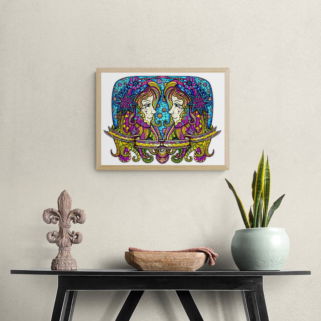 Constellation Gemini Wooden Jigsaw Puzzle