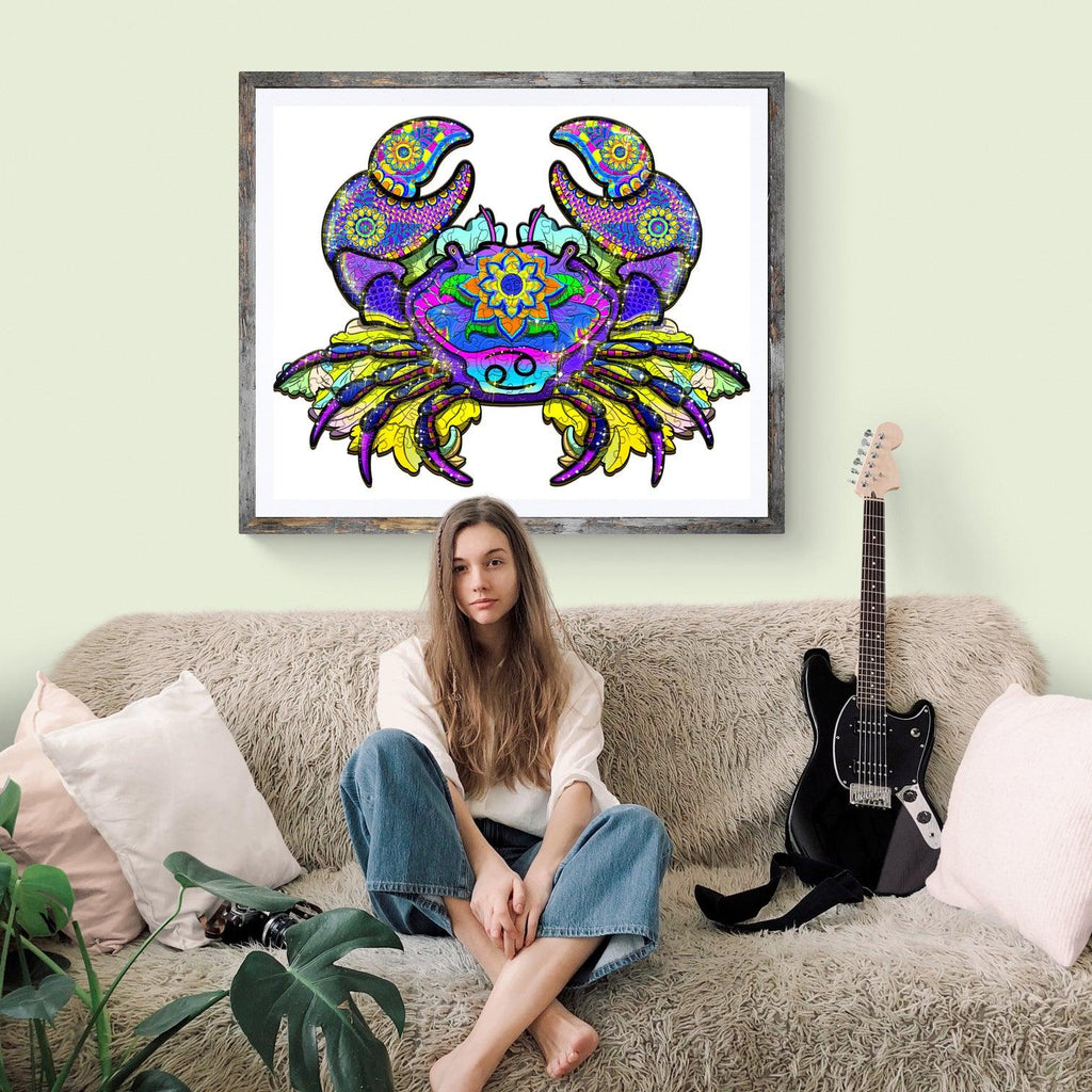 Constellation Cancer Wooden Jigsaw Puzzle