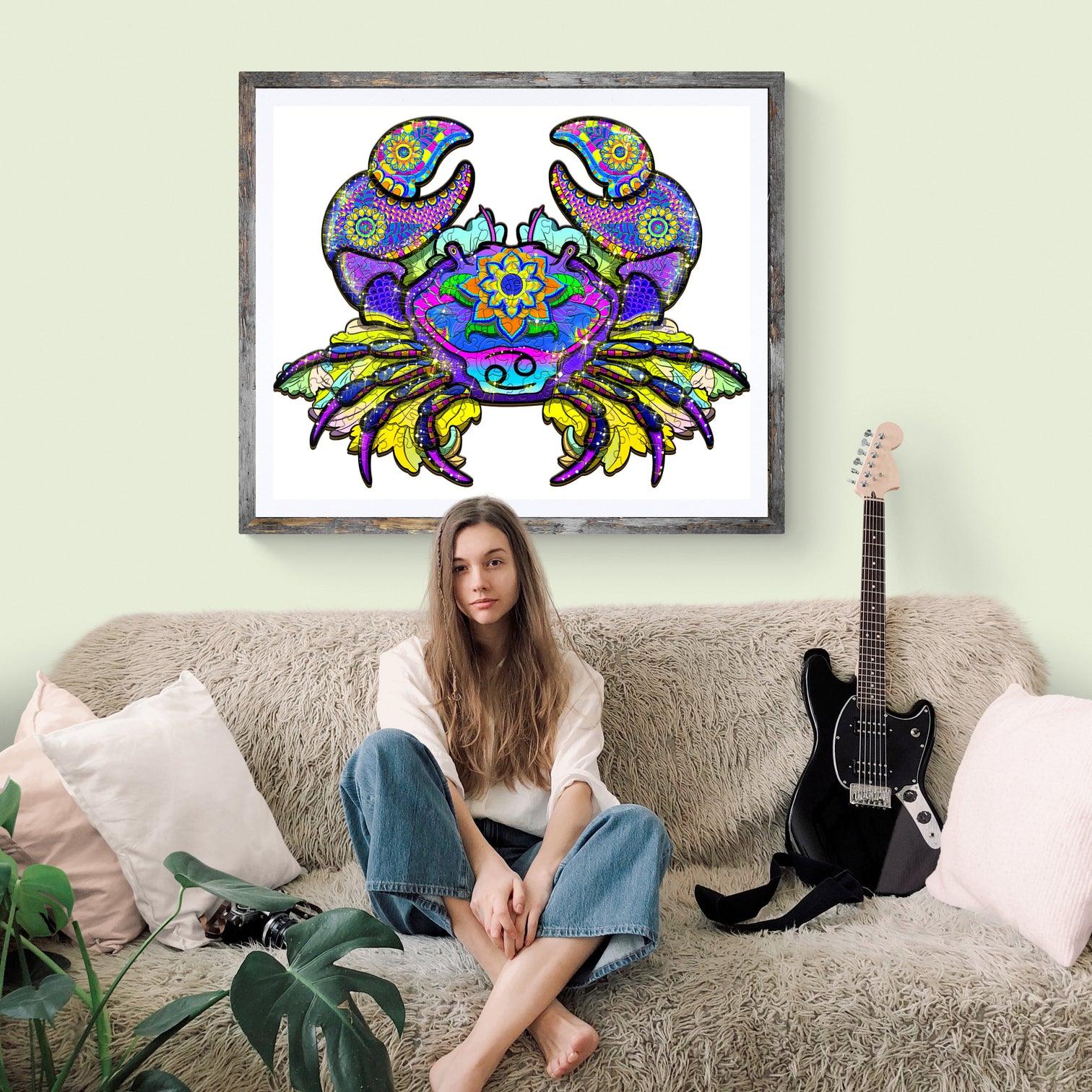 Constellation Cancer Wooden Jigsaw Puzzle