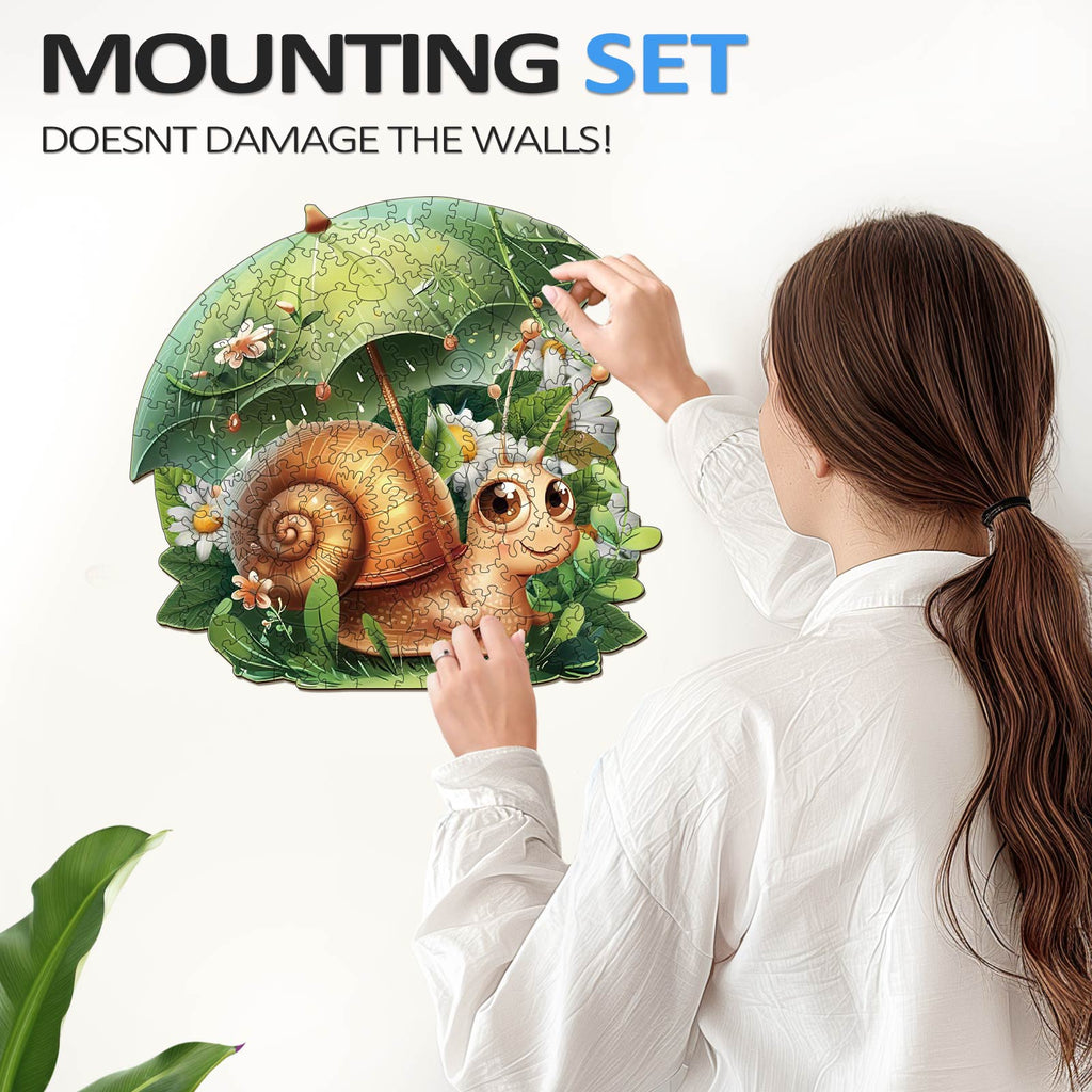 Leisurely Snail Wooden Jigsaw Puzzle