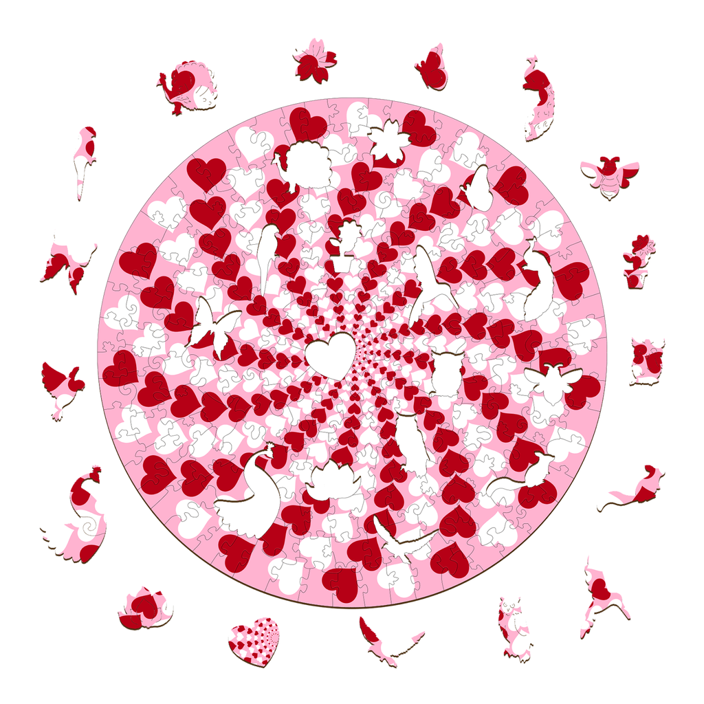 Love-2 Wooden Jigsaw Puzzle