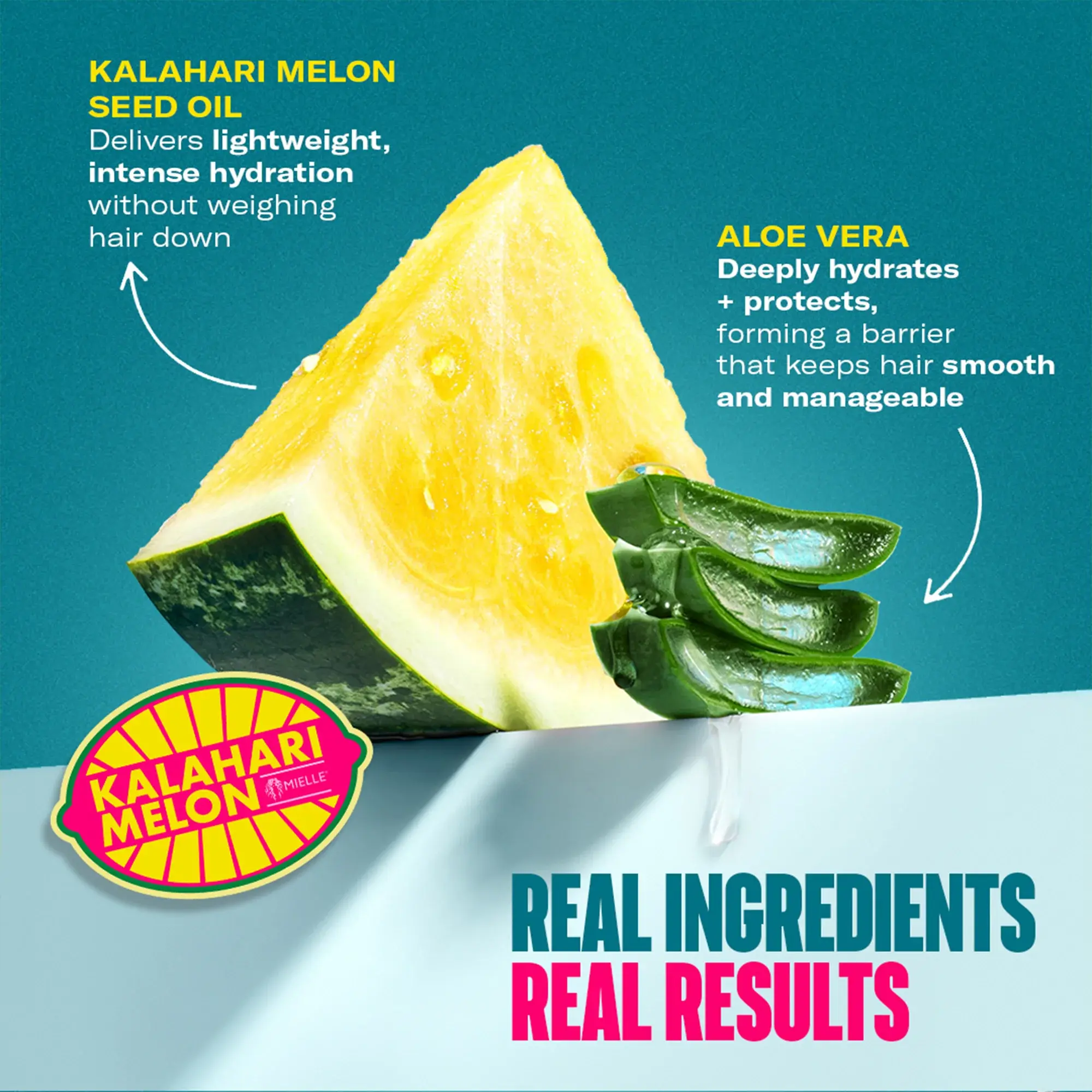 MIELLE Kalahari Melon & Aloe Deep Hydration Shampoo