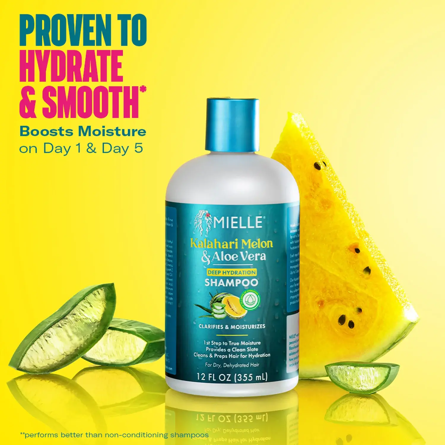 MIELLE Kalahari Melon & Aloe Deep Hydration Shampoo