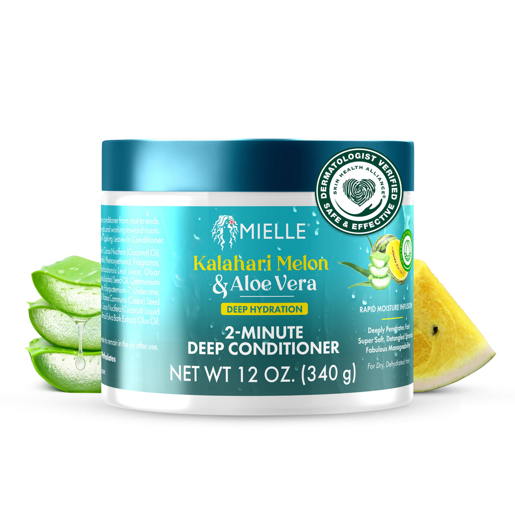 MIELLE Kalahari Melon & Aloe Vera Deep Hydration 2-Minute Deep Conditioner