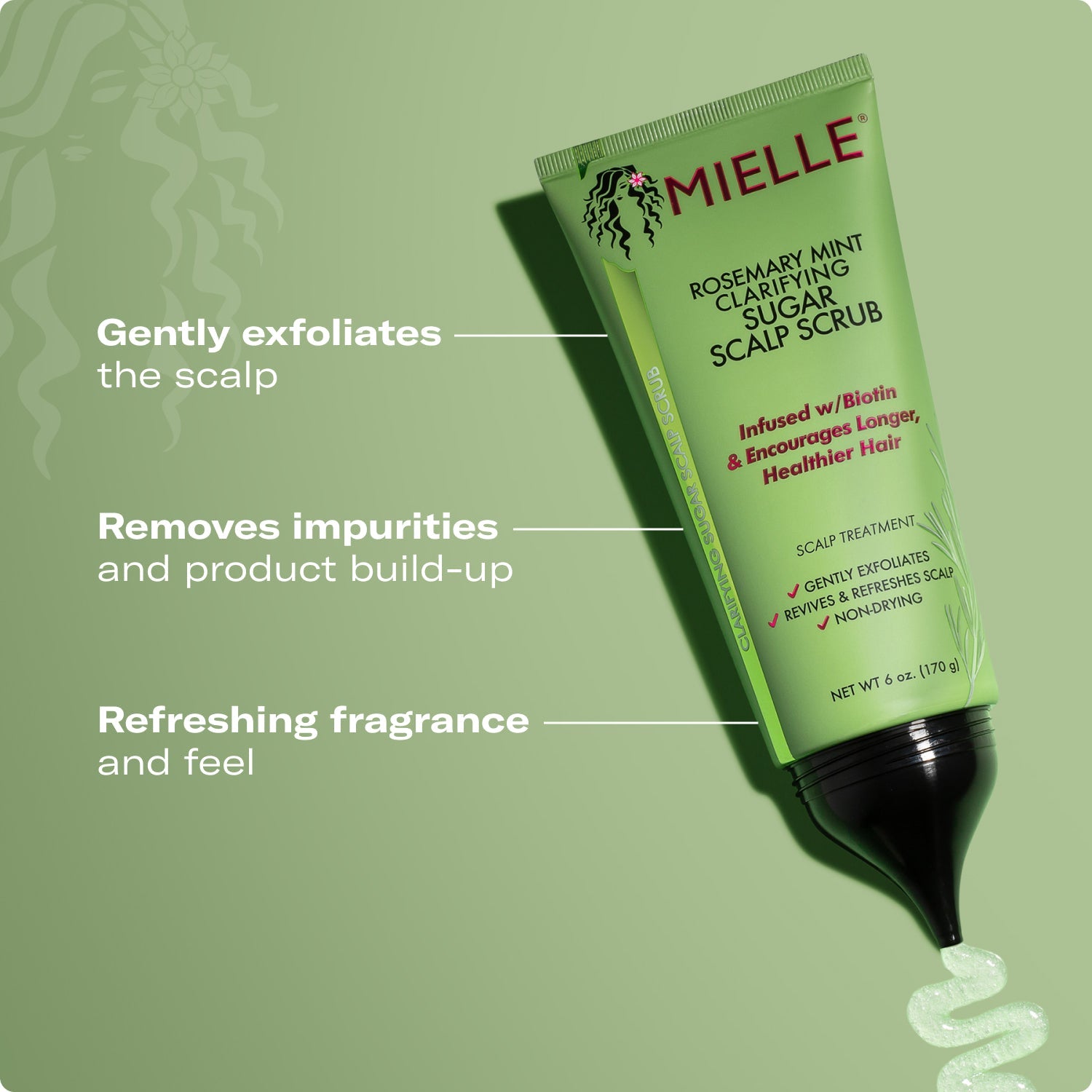 MIELLE Rosemary Mint Clarifying Sugar Scalp Scrub