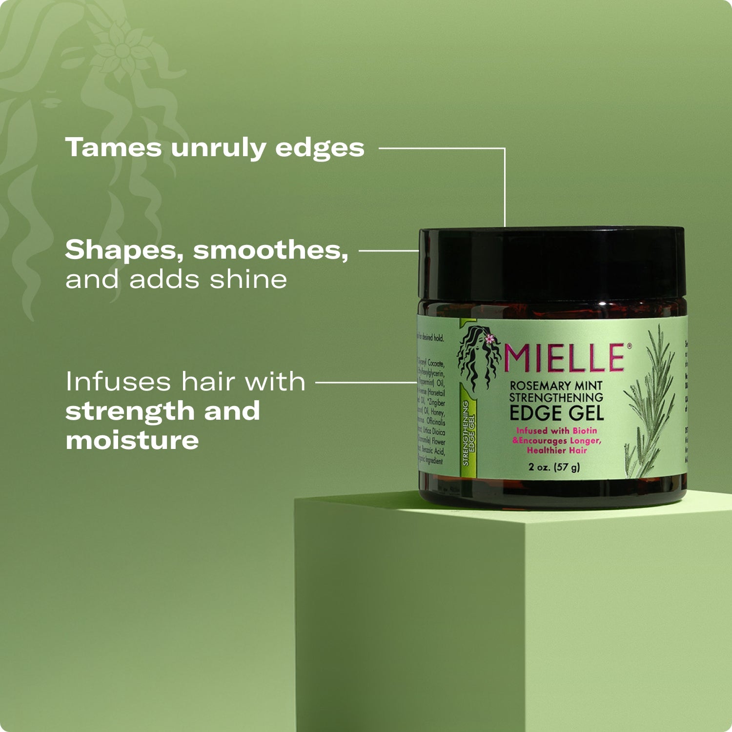 Mielle Rosemary Mint Hair Strengthening Edge Gel
