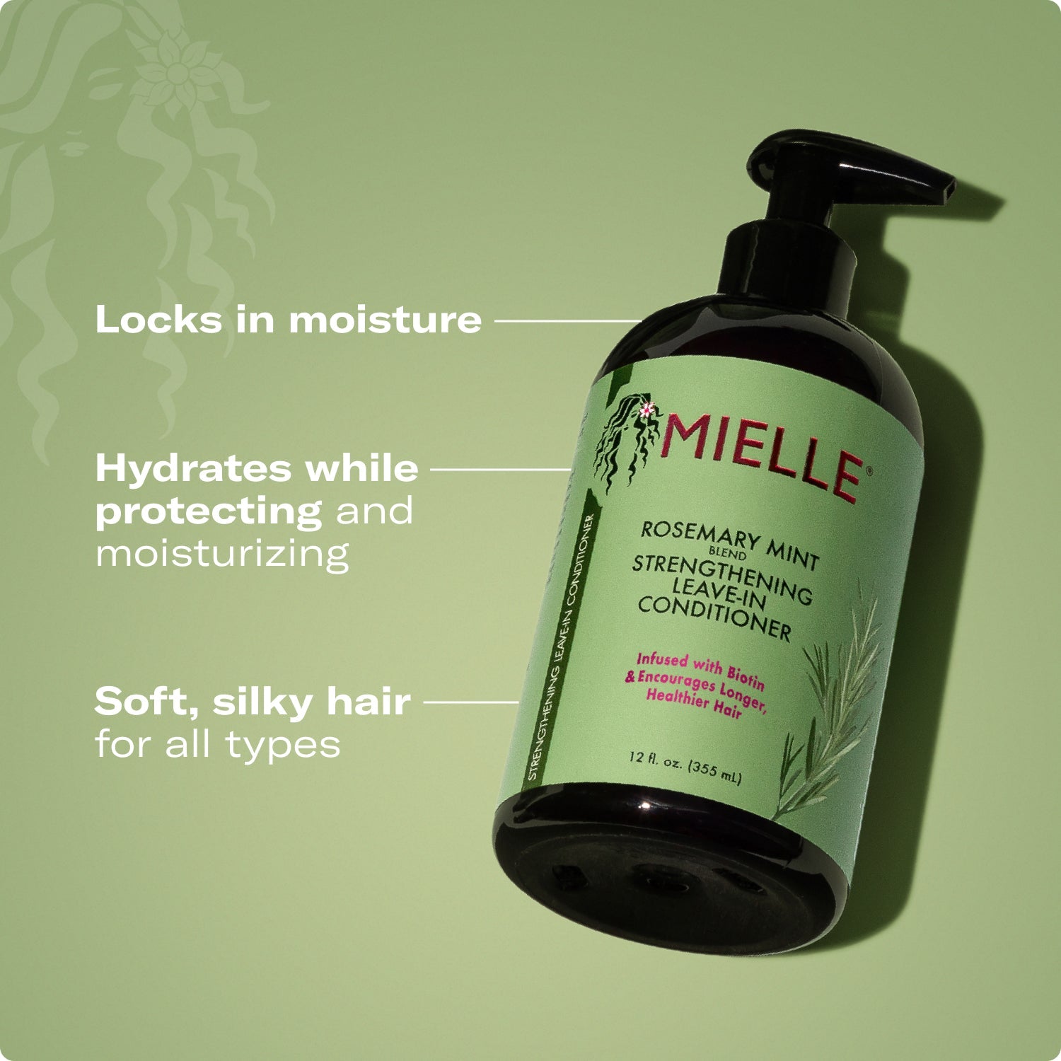 MIELLE Rosemary Mint Strengthening Leave-In Conditioner
