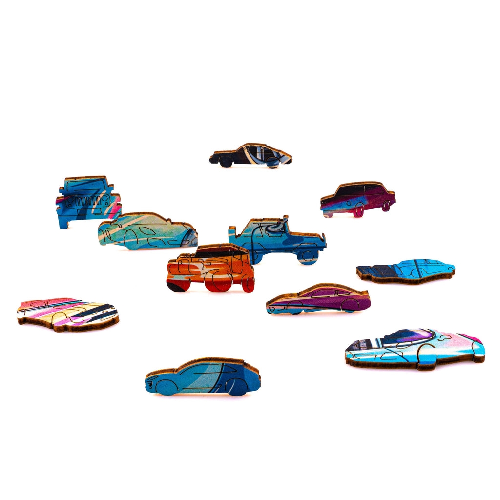 Sports Car Wooden Jigsaw Puzzle