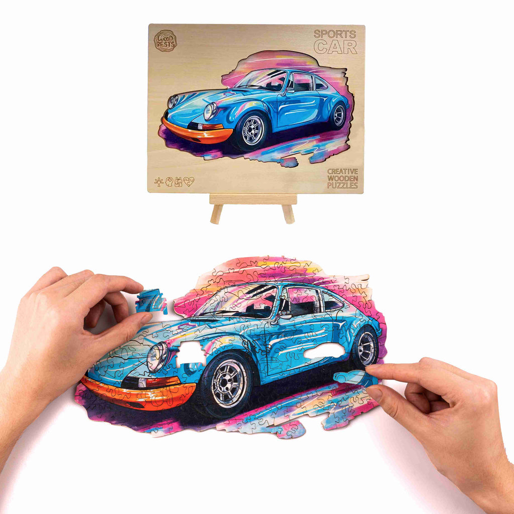 Sports Car Wooden Jigsaw Puzzle