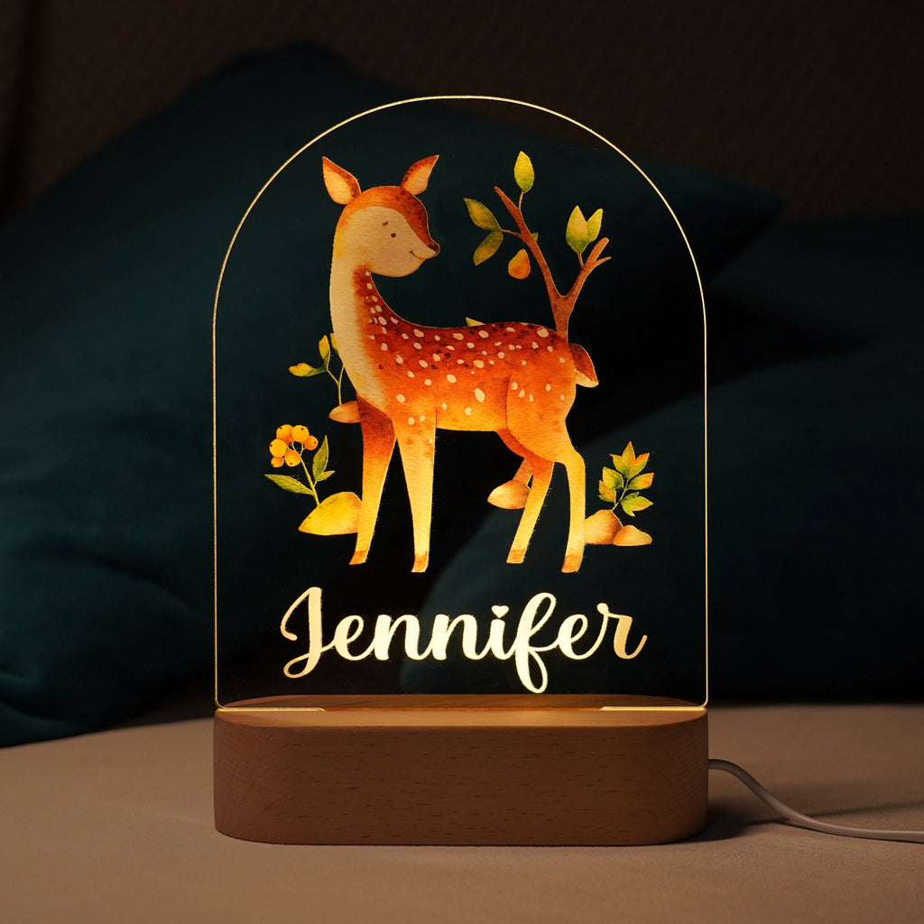 Personalized Baby Name Animal Style Night Light